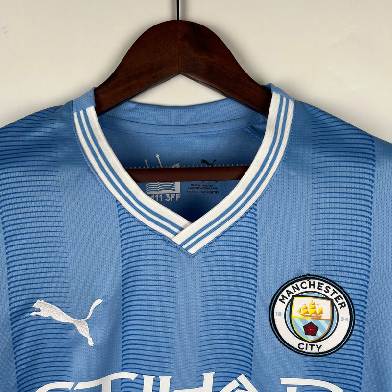 Camisola Feminina Manchester City 2023/24 Home