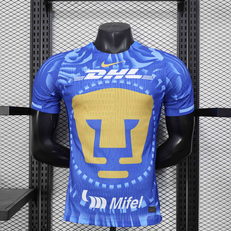 Camisola Pumas 2025-26 Away Azul Versão Jogador