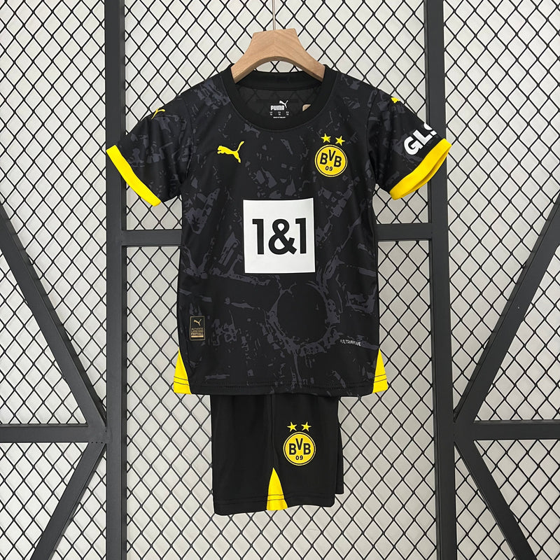 Conjunto Infantil Borussia Dortmund 2023/24 - Away