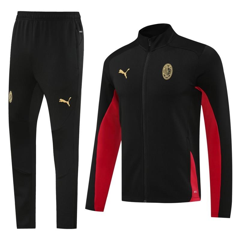 Conjunto de Treino AC Milan 2024-25 - Casaco sem Capuz