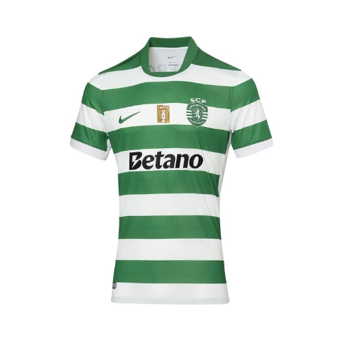 Camisola Principal Sporting CP 2025/26 - Home Com Patch/Badge  de Campeão
