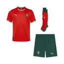 Kit de Criança - Portugal Principal 2025/26 - Mundial 2026 Com Meias