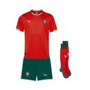 Kit de Criança - Portugal Principal 2025/26 - Mundial 2026 Com Meias