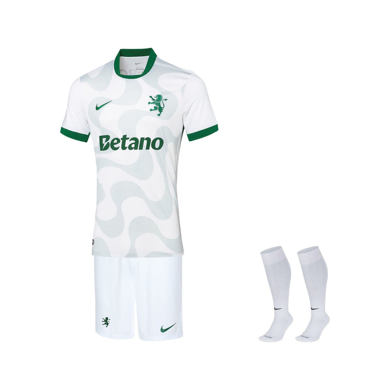 Kit de Criança - Sporting Alternativa 2025/26 Com Meias