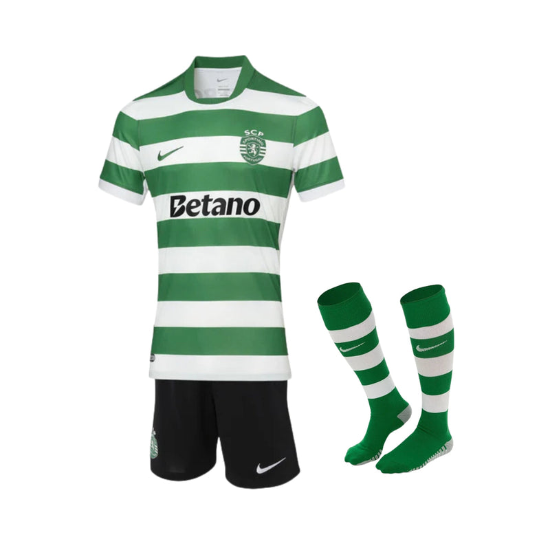 Kit de Criança - Sporting Principal 2025/26 Com Meias